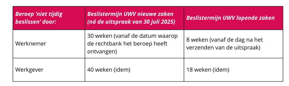 Beroep niet tijdig beslissen door 2